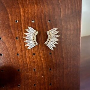 Mignonne Gavigan PETITE CRYSTAL MADELINE EARRINGS GOLD